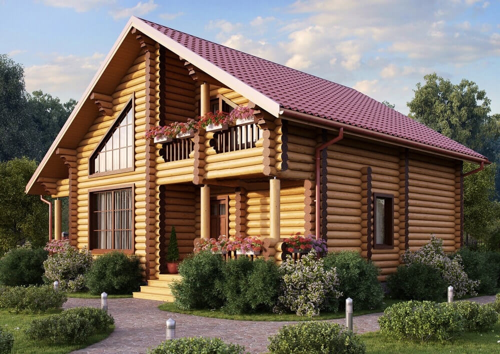 Фото деревянного дома Семейный