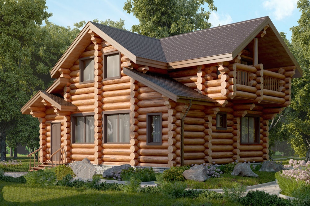 Фото деревянного дома Вика