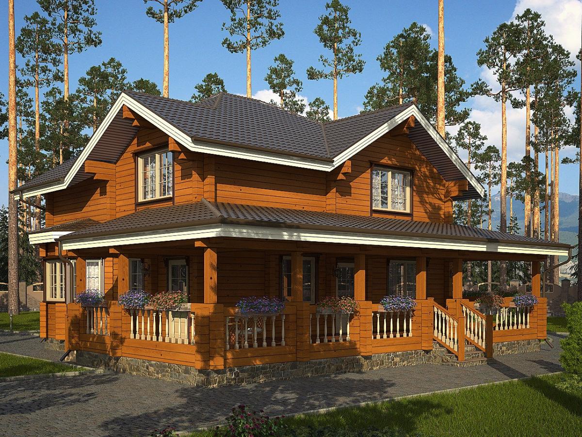 Проект деревянного дома Соната