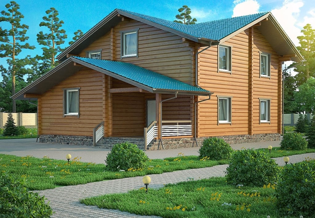 Фото деревянного дома Эталон